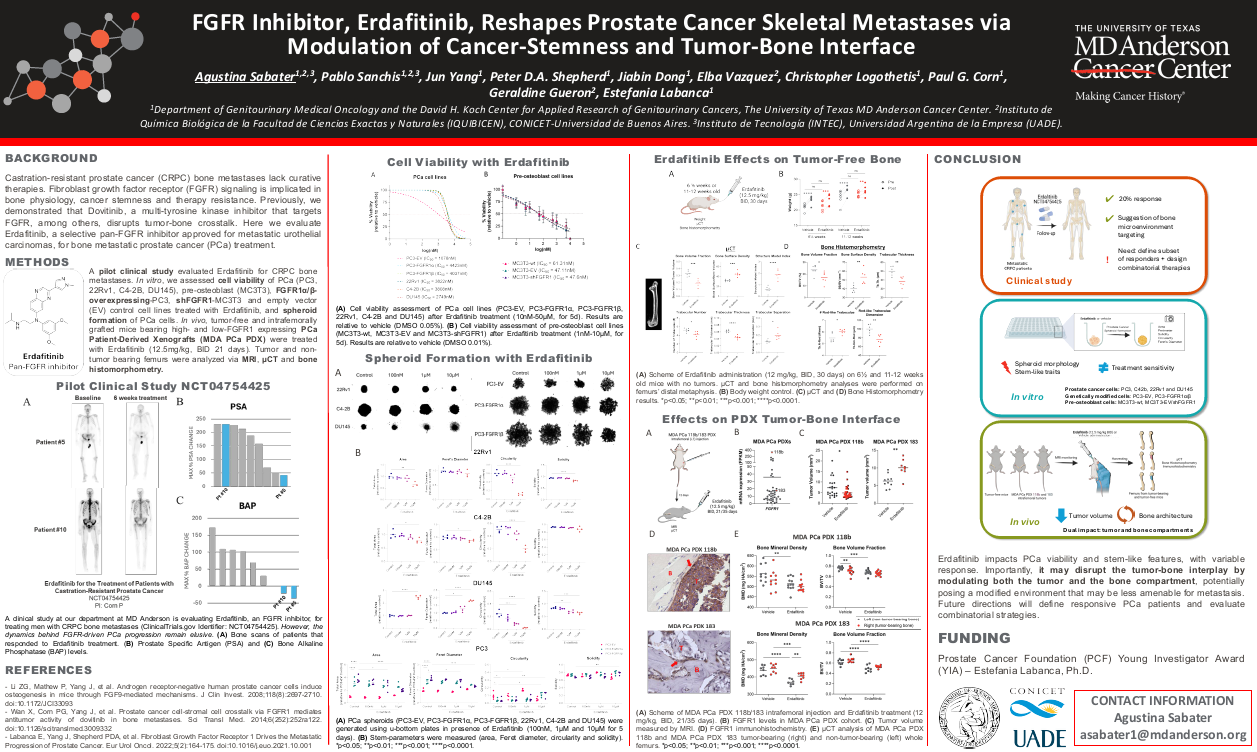 FGFR inhibitor, erdafitinib, reshapes prostate cancer skeletal metastases via modulation of cancer-stemness and tumor-bone interface