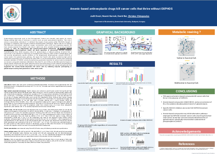 Arsenic-based antineoplastic drugs kill cancer cells that thrive without oxphos