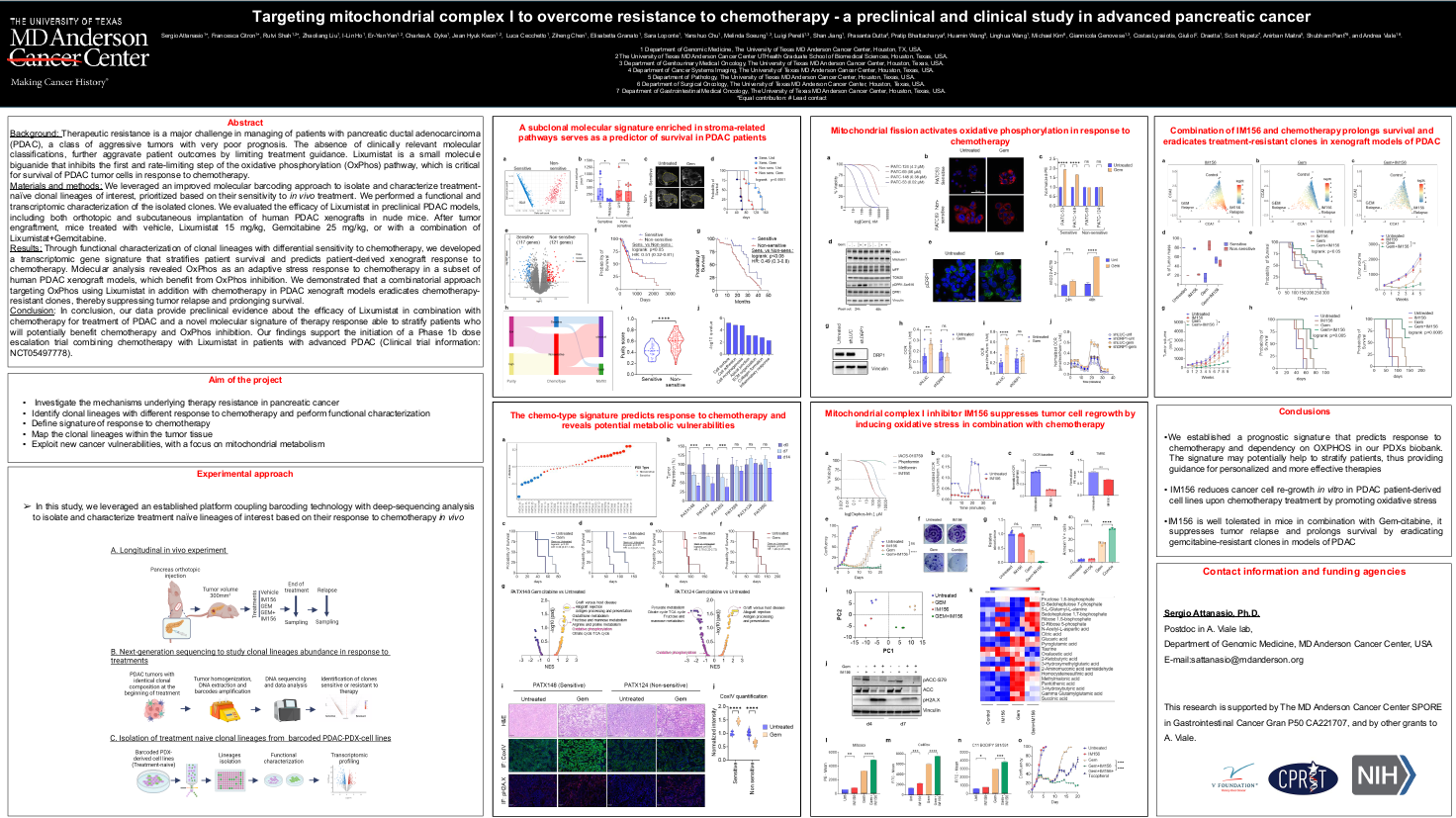 Targeting mitochondrial complex I to overcome resistance to chemotherapy - a preclinical and clinical study in advanced pancreatic cancer