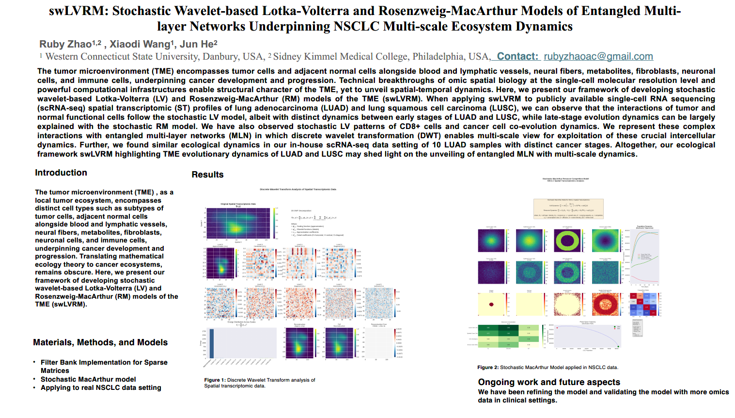 SWLVRM: stochastic wavelet-based Lotka-Volterra and Rosenzweig MacArthur models of entangled multi-layer networks underpinning NSCLC multi-scale ecosystem dynamics