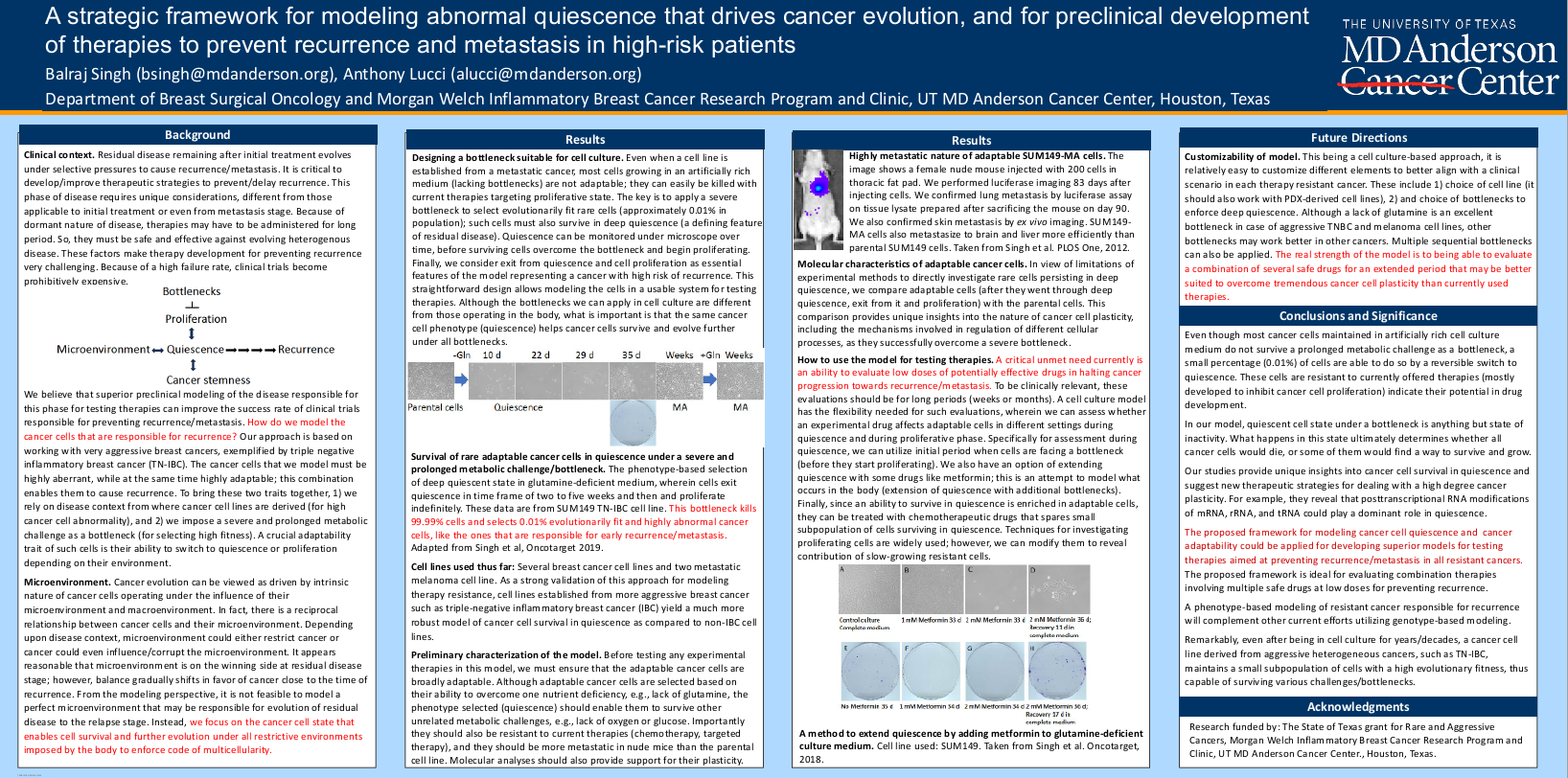 A strategic framework for modeling abnormal quiescence that drives cancer evolution, and for preclinical development of therapies to prevent recurrence and metastasis in high-risk patients